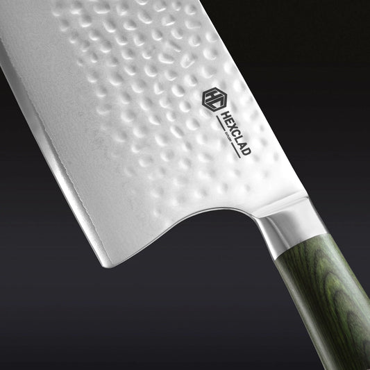 Damascus Steel Cleaver, 7"