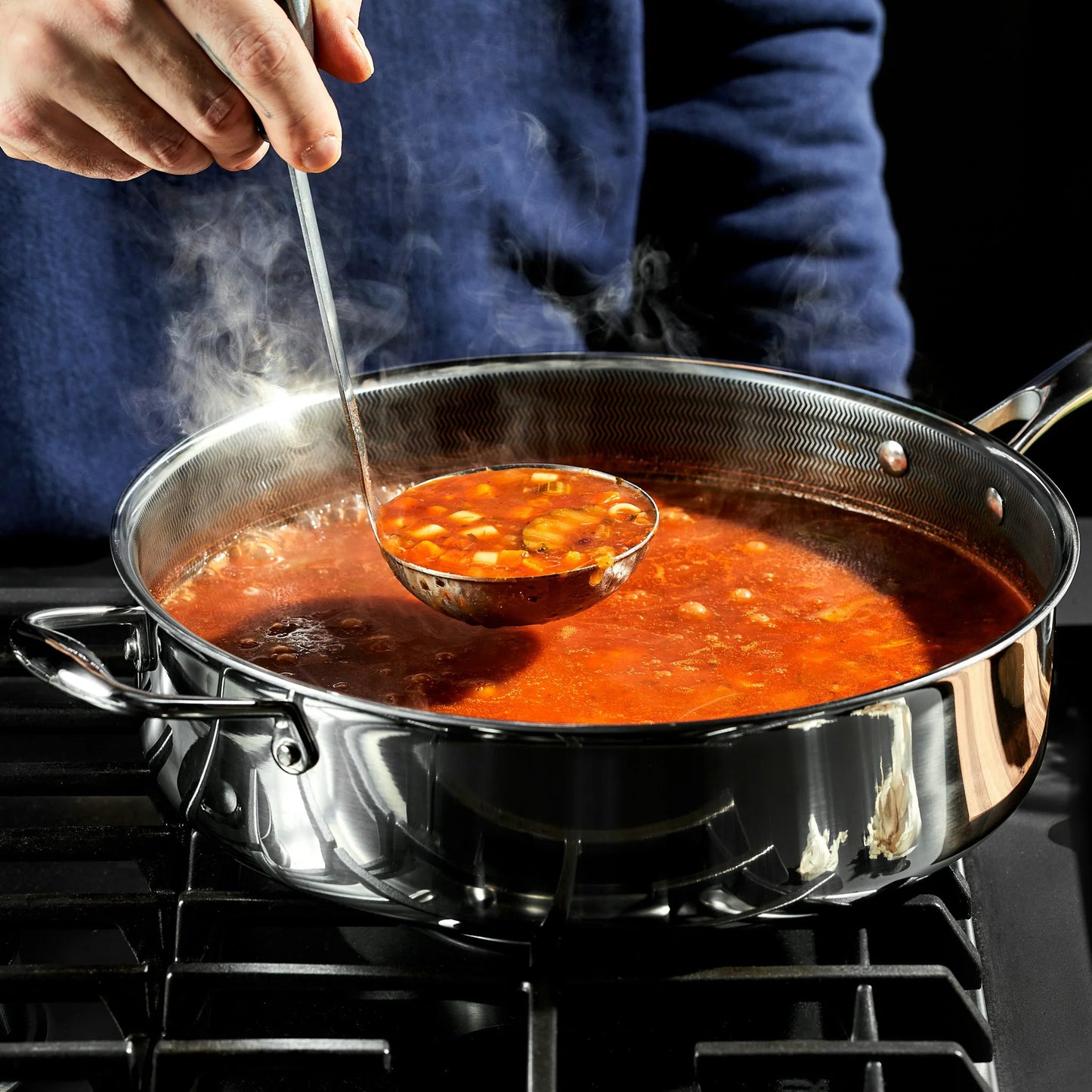 5.5QT Hybrid Deep Sauté Pan with Lid