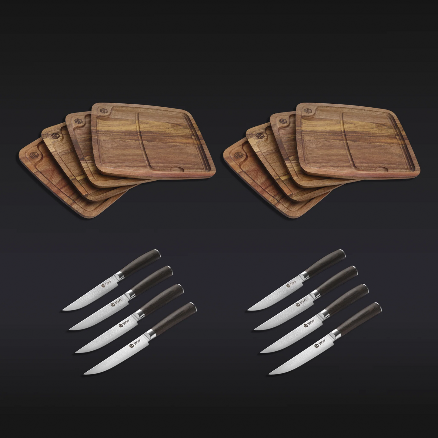 Steak Knife & Bistecca Plate Set, 16-pc (Espresso)