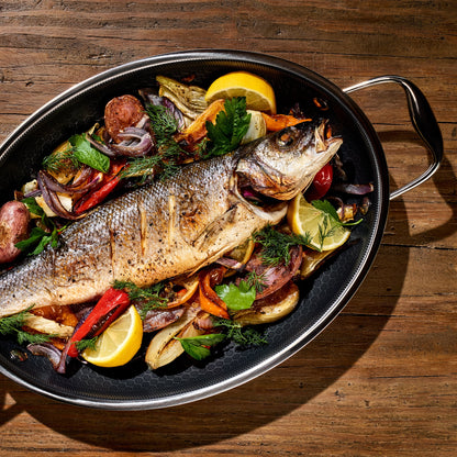 Hybrid Oval Roasting Pan, 9” x 12.5”