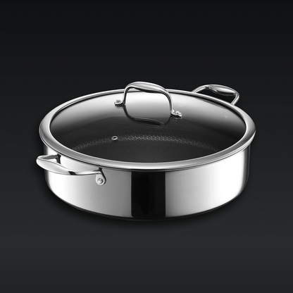 7QT Hybrid Deep Sauté Pan/Chicken Fryer with Lid