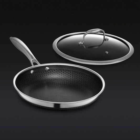 Hybrid Fry Pan with Lid, 10"