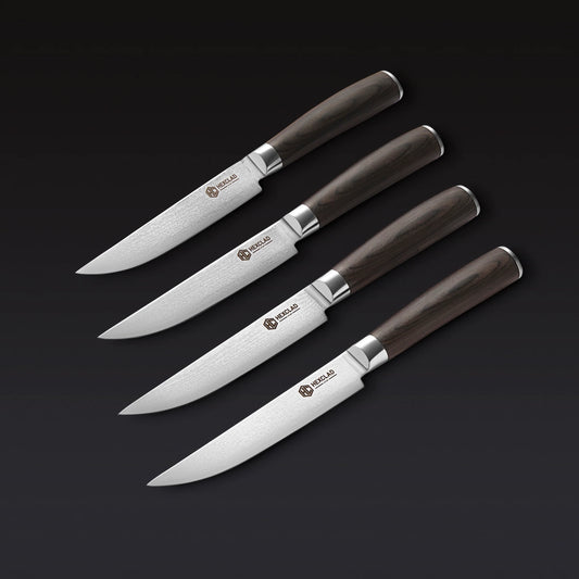 Steak Knife & Bistecca Plate Set, 8-pc (Espresso)